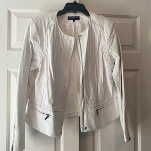 Jones New York denim/leather jacket